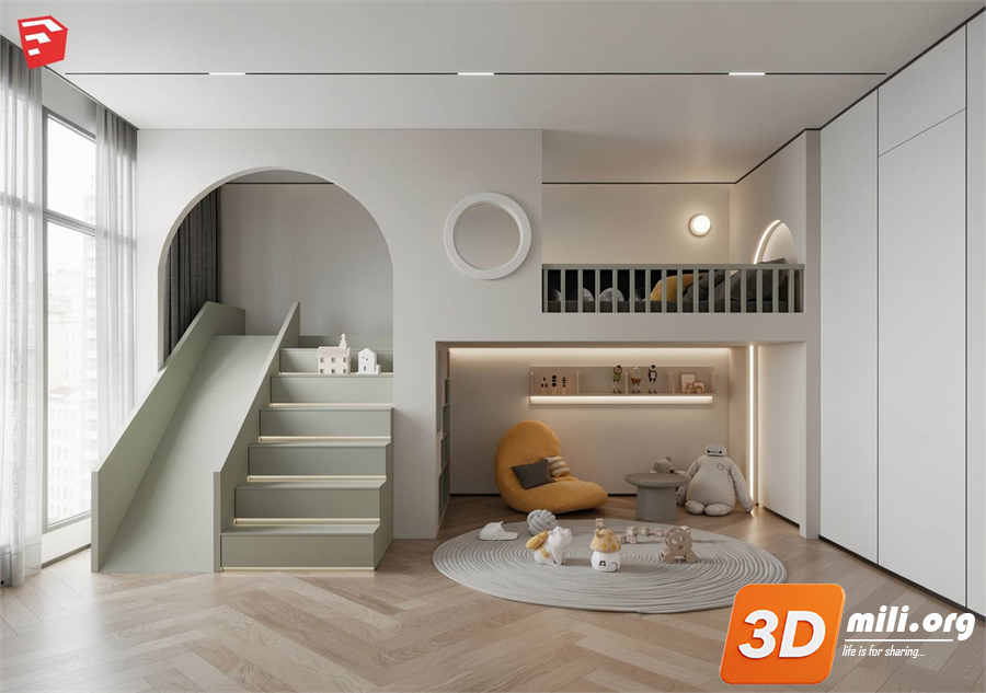 Children Room Scenes Skp FIles 